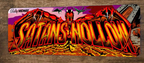 Satans Hollow Arcade 3x12 Metal Wall Video Game Marquee Banner Sign