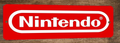 Red Nintendo Logo Video Game 3x12 Inch Metal Wall Sign