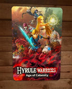 Hyrule Warriors Age of Calamity 8x12 Inch Metal Wall Sign with Video Game Poster Design