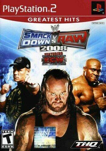 WWE Smackdown vs. Raw 2008 (Greatest Hits) (Playstation 2) - Game Only