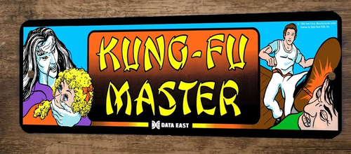 Kung Fu Master Arcade 3x12 Inch Metal Wall Video Game Marquee Banner Sign