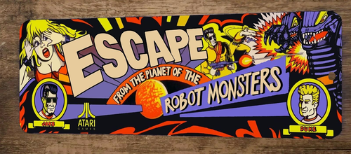 Escape From Planet of the Apes Robot Monsters 3x12 Metal Video Game Sign Poster