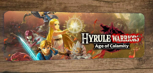 Age of Calamity 3x12 Inch Metal Wall Sign Featuring Hyrule Warriors Video Game Poster