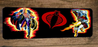 Cobra BATS and Dr Mindbender GI Joe 3x12 Metal Wall Sign