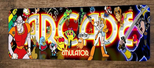 Arcade Emulator 3x12 Metal Wall Video Game Sign