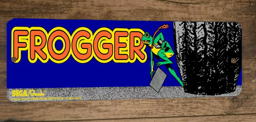 Frogger Video Game 3x12  Metal Wall Sign Marquee Banner