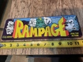Rampage Classic Arcade Video Game Marquee Banner 3x12 Metal Wall Sign
