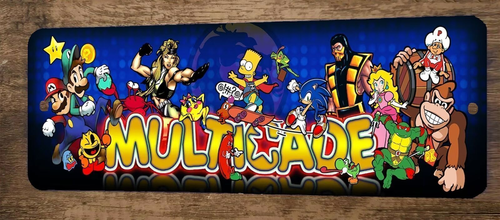 Multicade Arcade 3x12 Metal Wall Video Game Sign #3