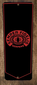 Cobra Semper Fidelis Serpens GI Joe Marquee 3x12 Metal Wall Sign Banner Poster