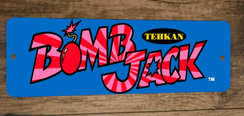 Bomb Jack Video Game 3x12 Metal Wall Sign Marquee Banner