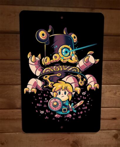 The Guardian of Link 8x12 Inch Metal Wall Sign Poster - Legend of Zelda Video Game Collectible