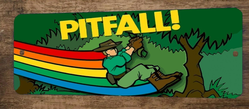 Pitfall Arcade Video Game 3x12 Metal Wall Sign Marquee Banner Poster