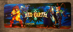 Red Earth Arcade Video Game 3x12 Metal Wall Sign  Marquee Banner Poster