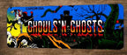 Ghouls N Ghosts Arcade 4x12 Metal Wall Video Game Marquee Banner Sign