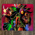 Zelda Majora's Mask and Link Gaming Mouse Pad with 9.8x7.9 Inch Surface for Precision and Comfort