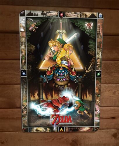 The Legend of Link to the Past Zelda 8 x 12 Inch Premium Metal Wall Sign with Video Game Artwork