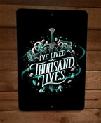I’ve Lived a Thousand Lives Video Gamer Zelda 8 x 12 Inch Premium Metal Wall Sign Poster