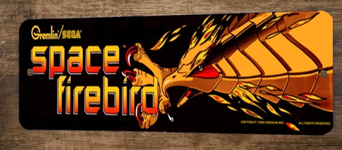 Space Firebird Arcade 3x12 Metal Wall Video Game Marquee Banner Sign