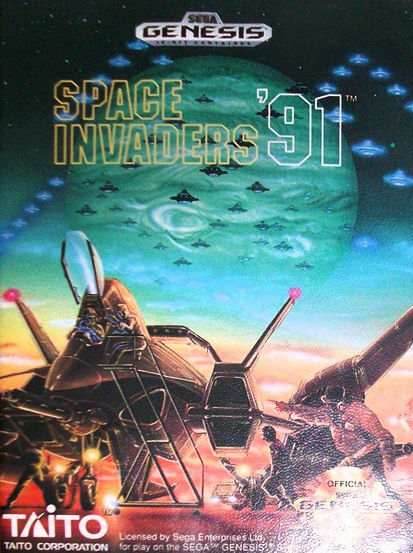 Space Invaders 91 (Sega Genesis) - Game Manual Only