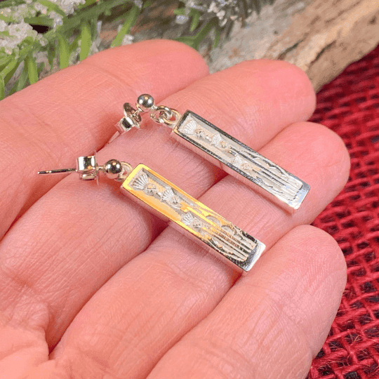 Ella Triple Thistle Earrings - 