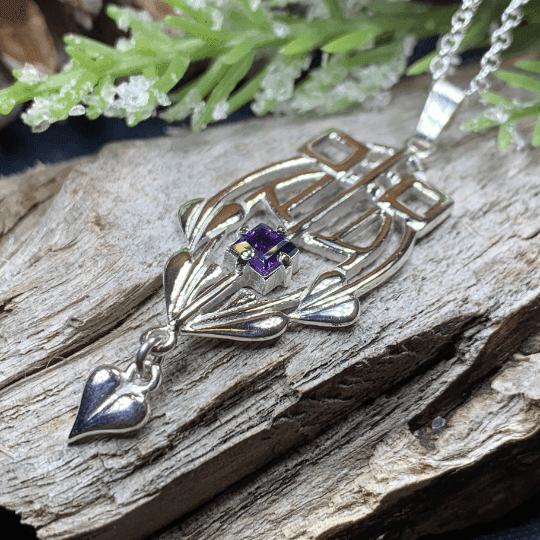 Scottish Mackintosh Thistle Necklace - 18