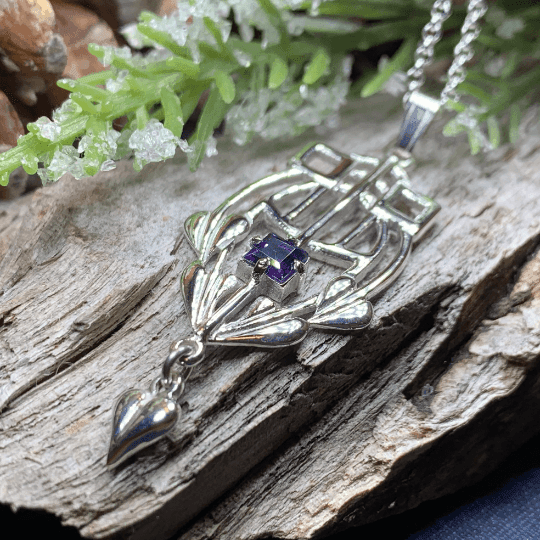 Scottish Mackintosh Thistle Necklace - 18