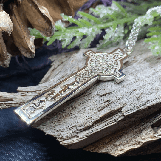 Alexander Scottish Celtic Cross Necklace - 