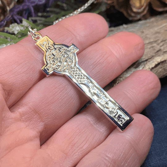 Alexander Scottish Celtic Cross Necklace - 