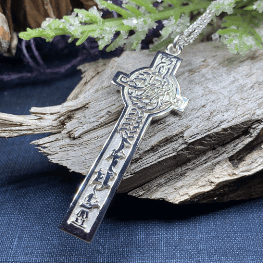 Alexander Scottish Celtic Cross Necklace - 