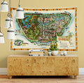Disney World Map Tapestry