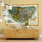 Disney World Map Tapestry