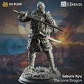 Saburo Ryu, the Lone Dragon (Male Human Samurai) - 32mm Scale