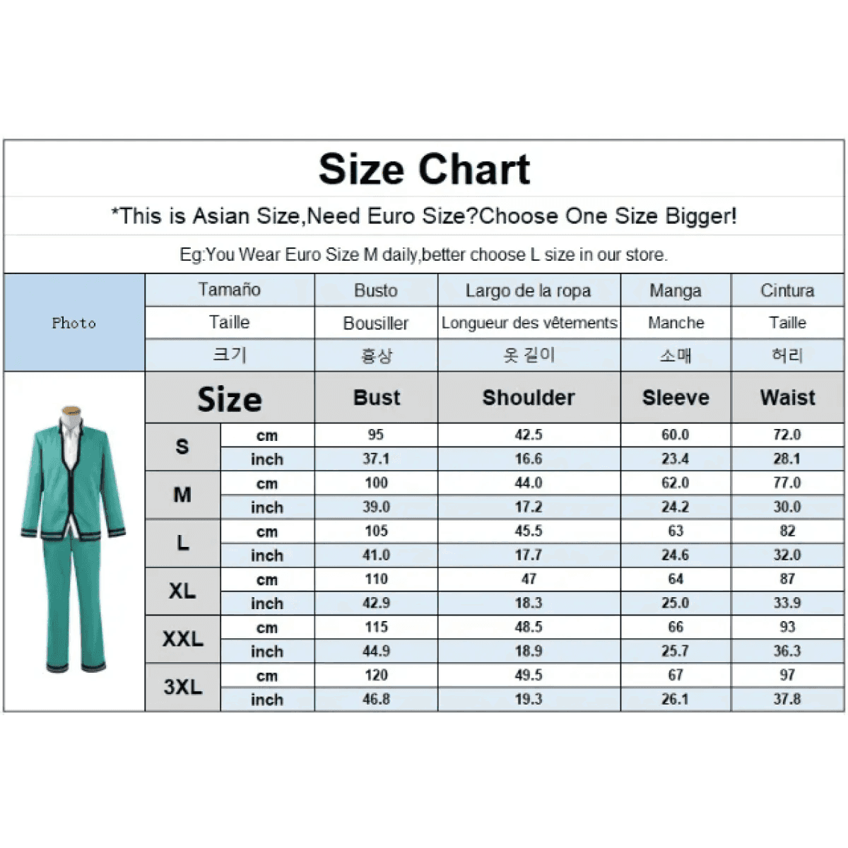 Saiki K High School Uniform – Anime Cosplay Set - Costume Only / S