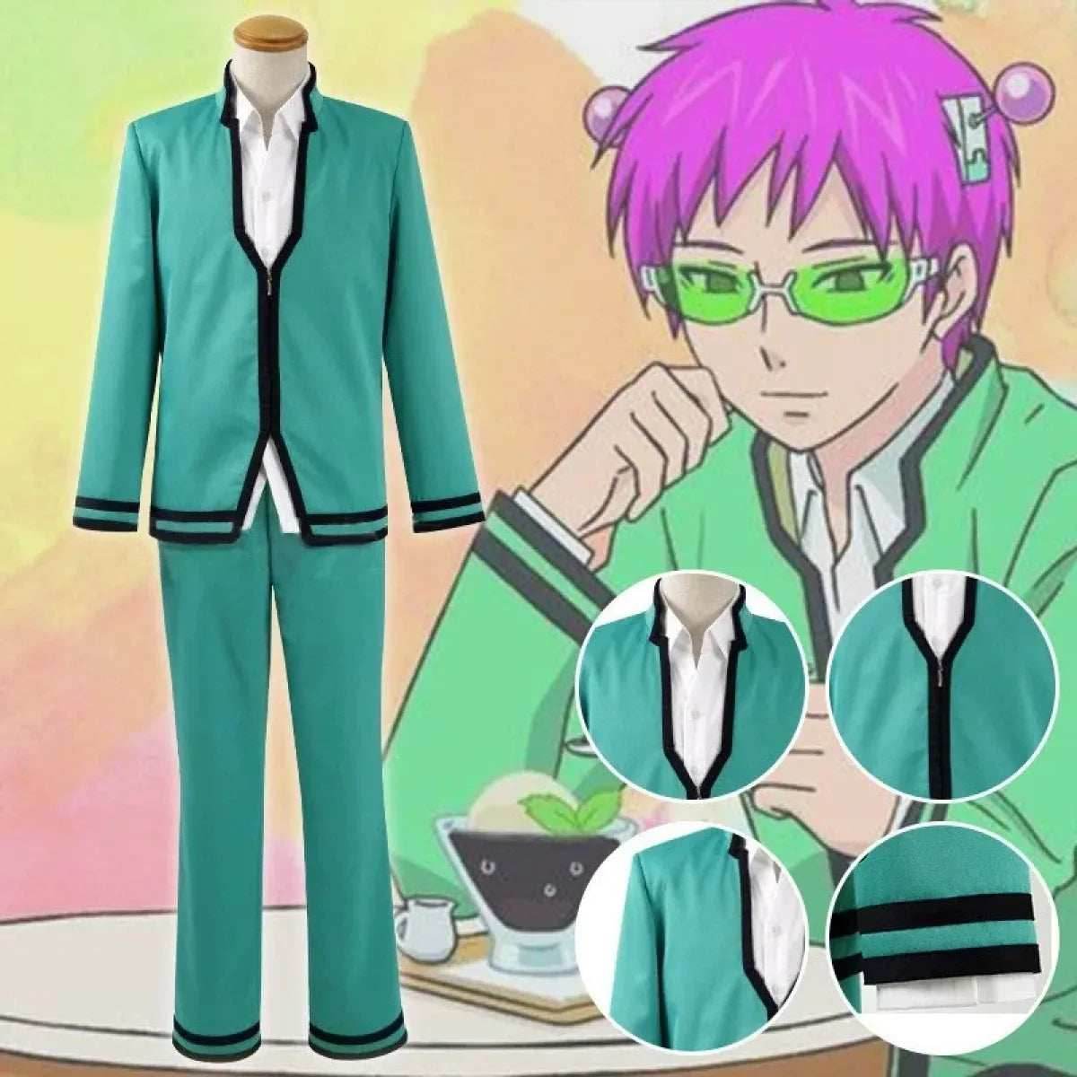 Saiki K High School Uniform – Anime Cosplay Set - Costume Only / S
