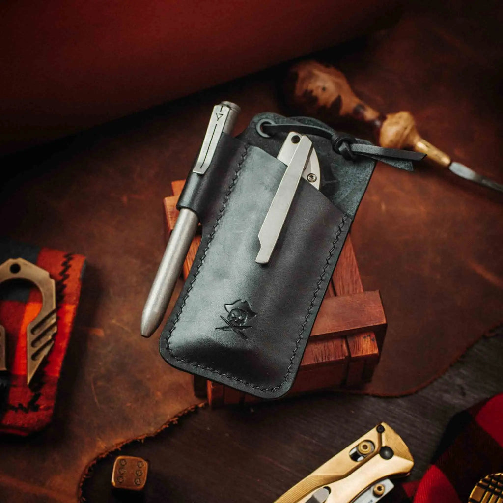 Pirate Goods Sailor Knife Sleeve – Leather EDC Pocket Knife Holder