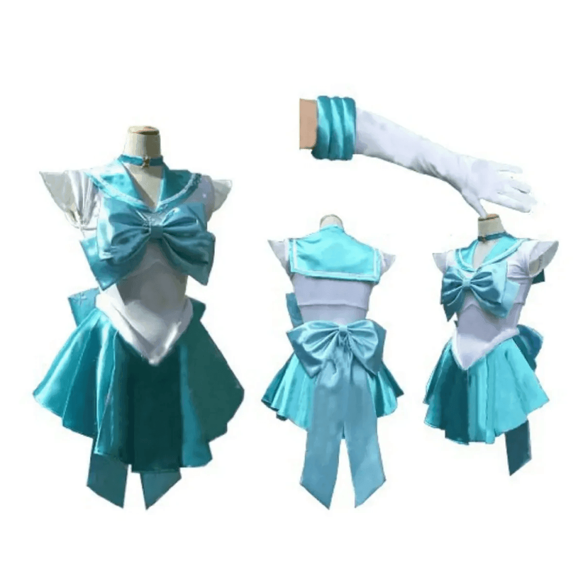 Sailor Moon Cosplay Costume - Dress, Vestido, Wig - Purple / S