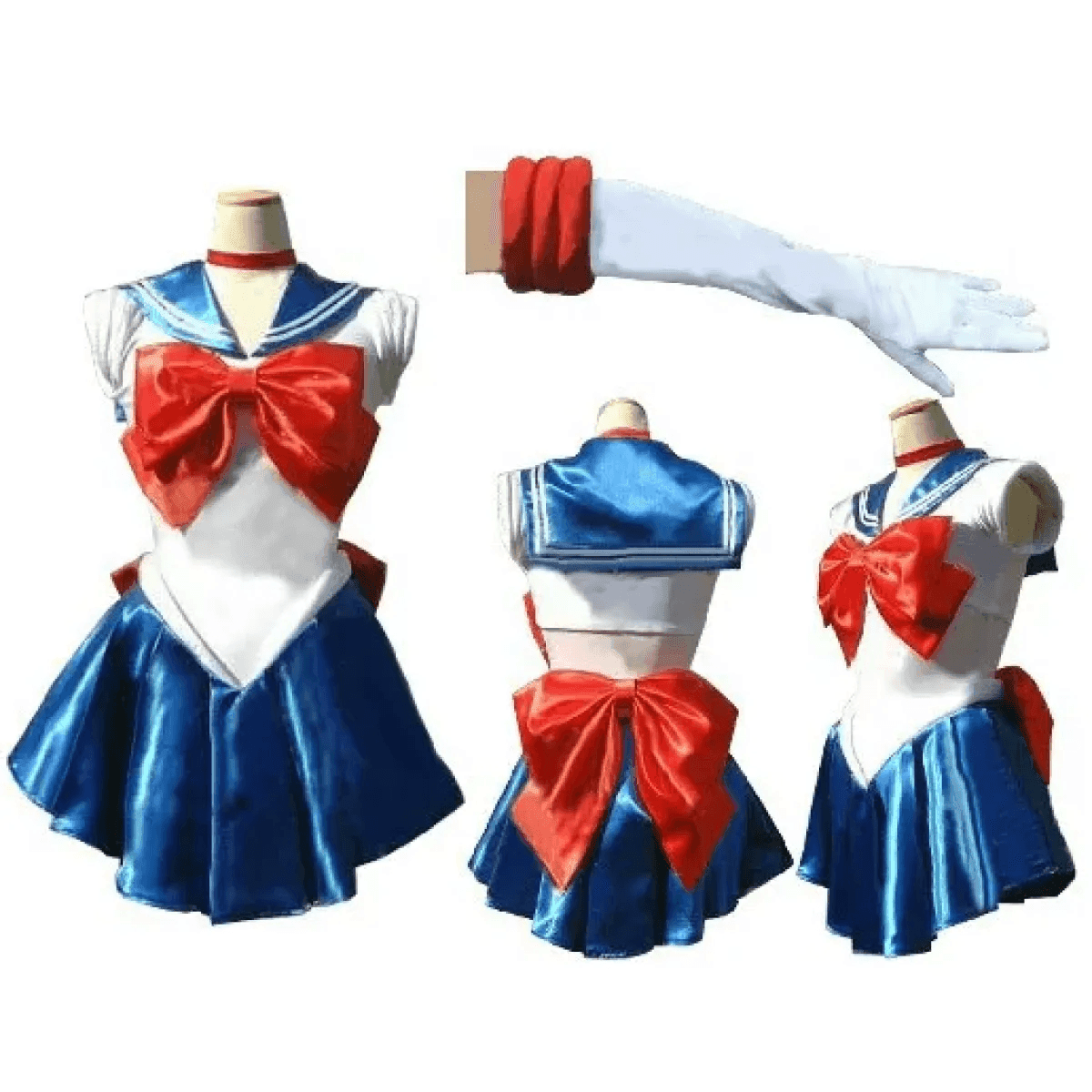 Sailor Moon Cosplay Costume - Dress, Vestido, Wig - Blue / S