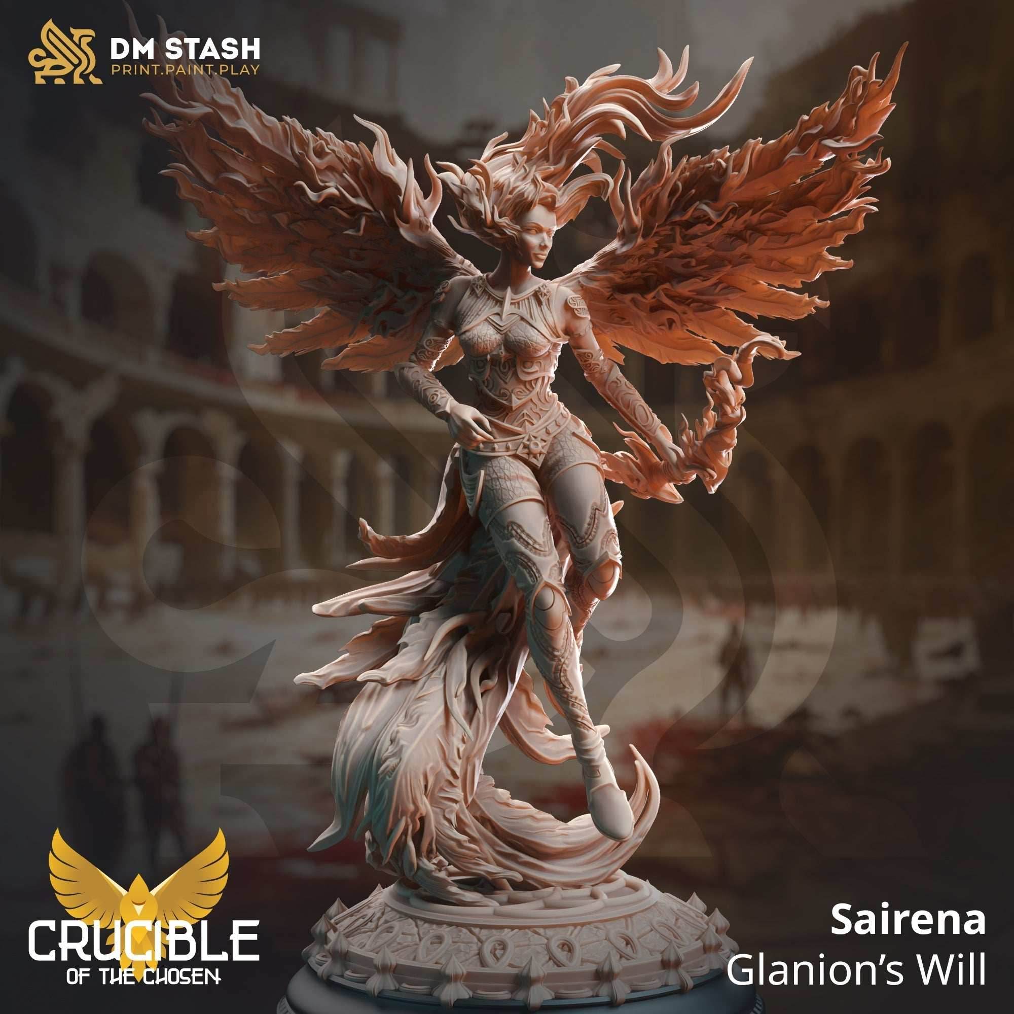Sairena, Glanion's Will (Female Angel Archer) - 32mm Scale
