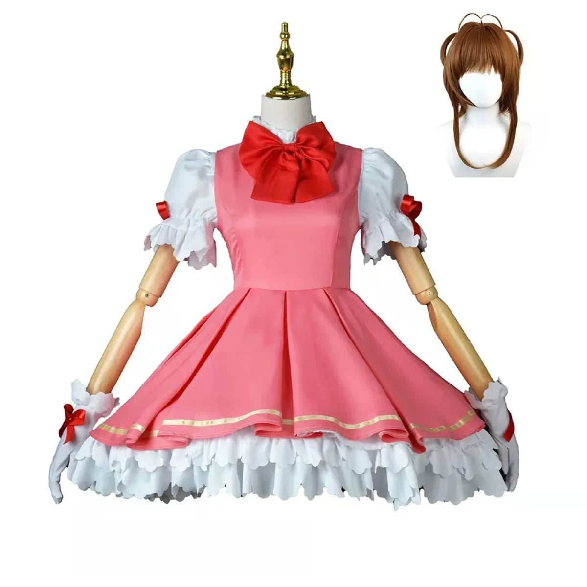 Sakura Princess Cosplay Dress - Costume and wig / XS