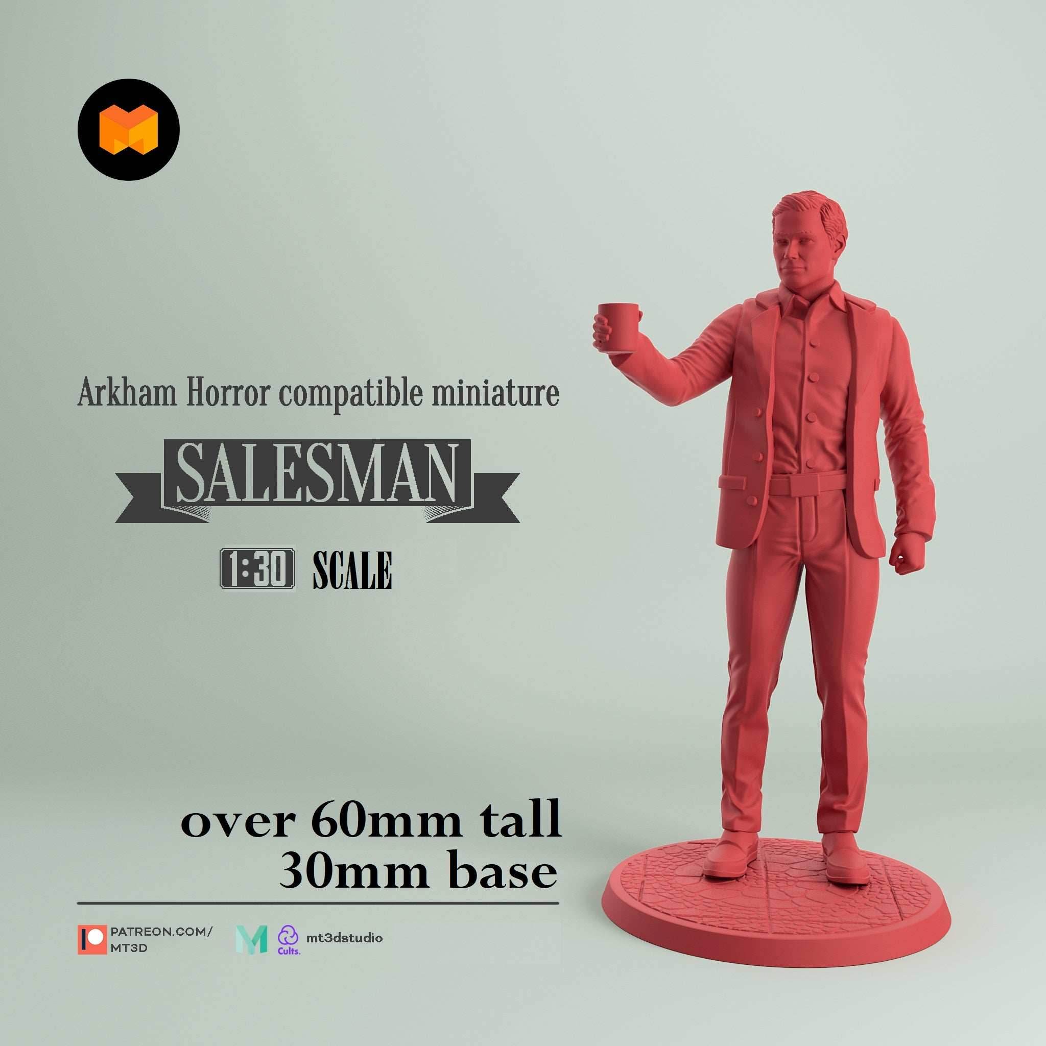 Arkham Compatible Investigator: The Salesman (Bob Jenkins) - 
