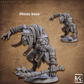 Sandfang Rat Brute: Sculpt A (Male Ratkin Fighter) - Hood / Mace