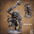 Sandfang Rat Brute: Sculpt B (Male Ratkin Fighter) - Hat / Mace