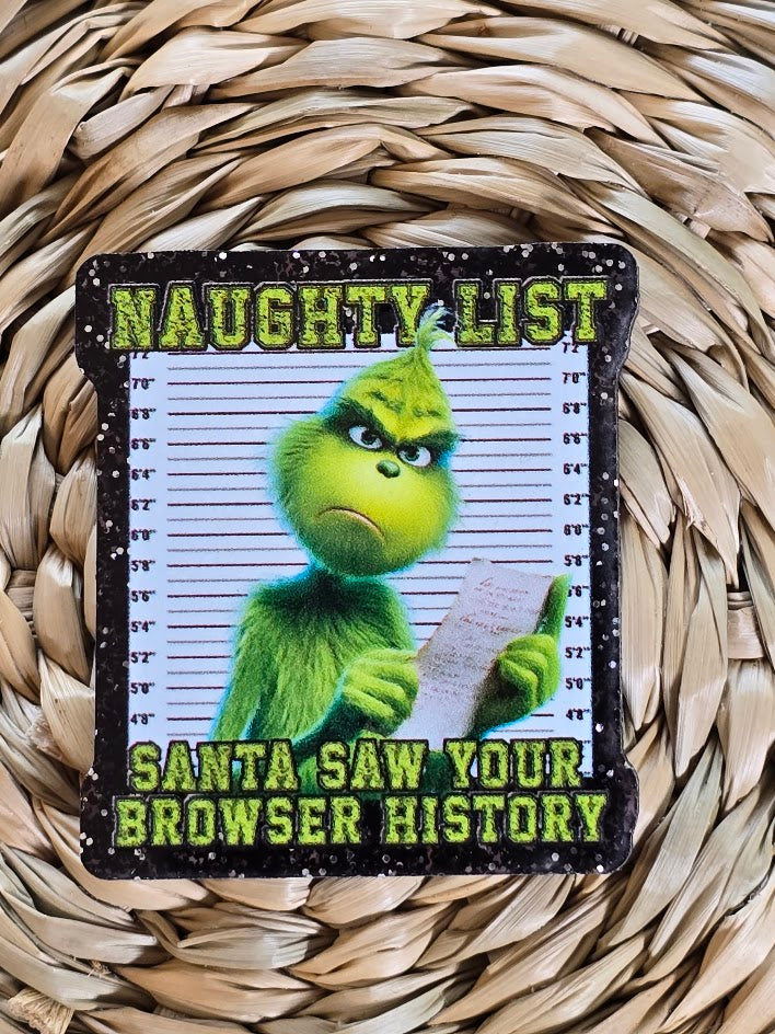 Bogg Bag Charms - Santa Saw Your Browser History