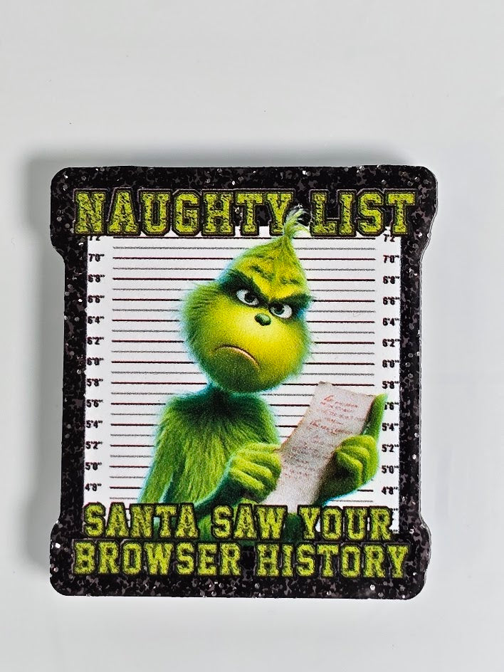 Bogg Bag Charms - Santa Saw Your Browser History