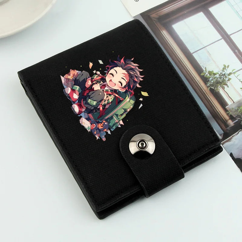 Satoru Gojo Wallet Large Capacity Japanese Anime Wallet men's Cartoon Money Clip PU Leather Purse for Credit Cards Bag Holder