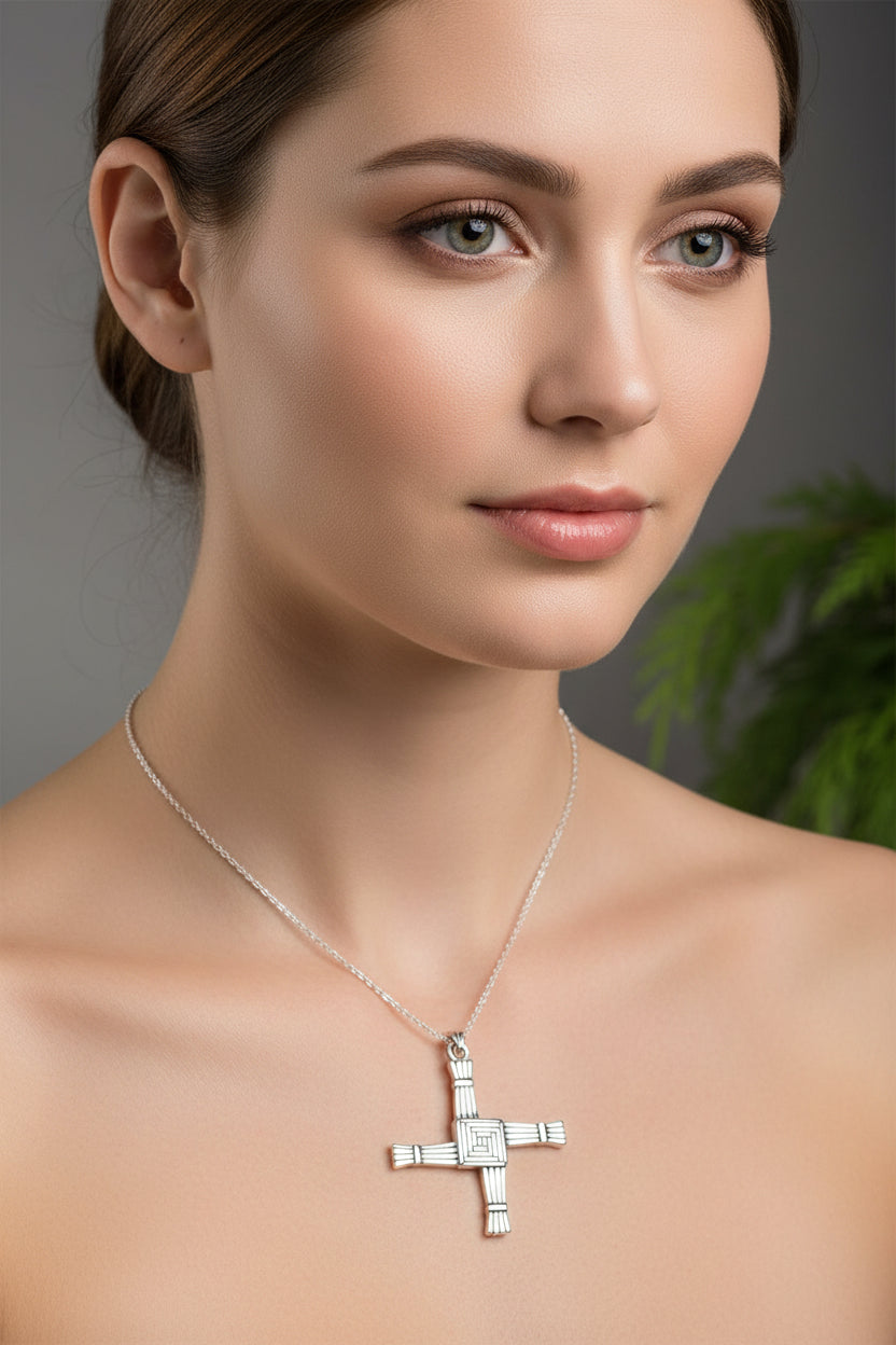 Large Saint Brigid’s Cross Necklace