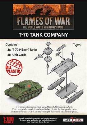 Flames of War: Soviet T-70 Tank Company (Late War) - 