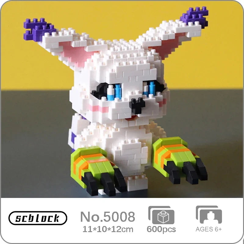 SC Digimon Agumon Gabumon Piyomon Palmon Patamon Tailmon Digital Monster Pet Doll Mini Diamond Blocks Bricks Building Toy No Box