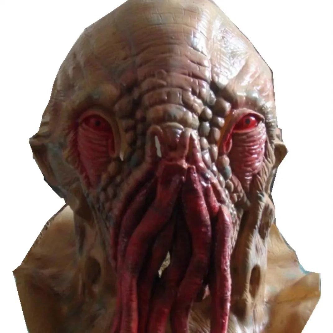 Scary Octopus Cthulhu doctor who mask Full Head Cosplay Halloween Dr. Wode mask Props Party Helmet For kids