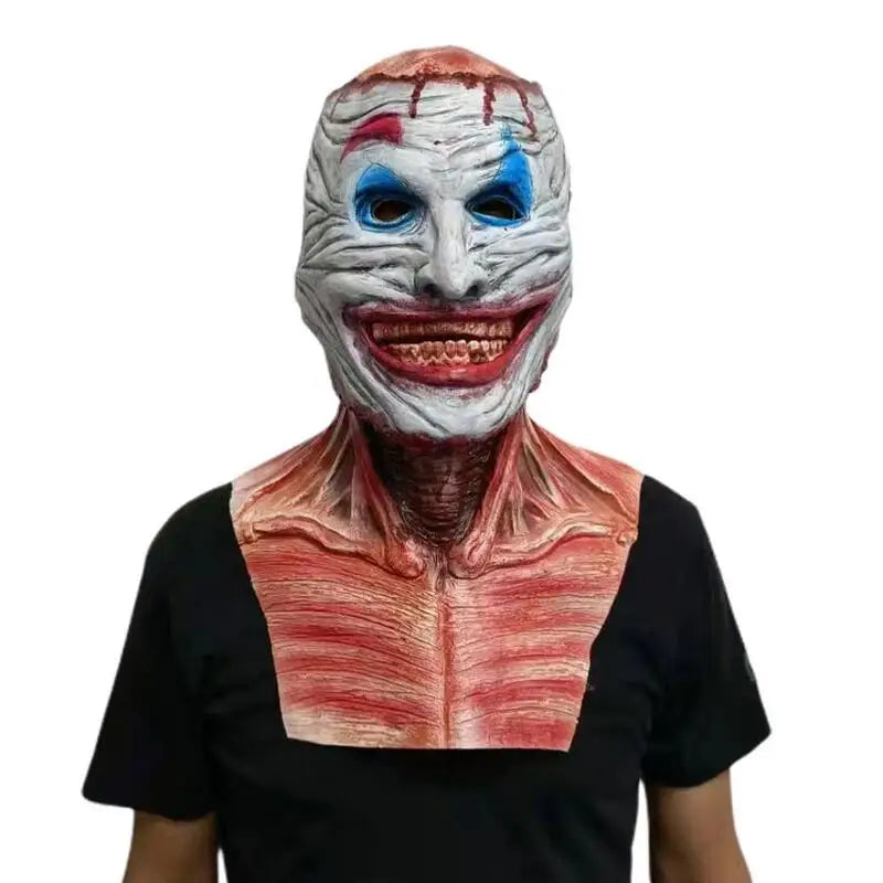 Scary Walking Dead Zombie Head Mask Latex Creepy Halloween Costume Party Cosplay Horror Bloody Props Adult #Q